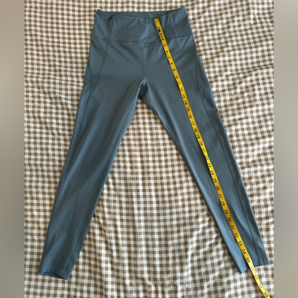Girlfriend Collective Blue ‘Lagoon’ Compressive High-Rise Leggings | Size L - Picture 14 of 15